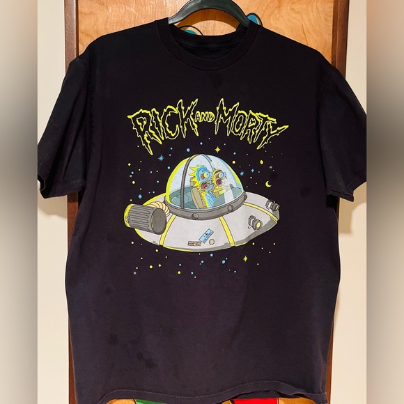 RICK AND MORTY ADULT SWIM TEE SHIRT SIZE LARGE/ BIG KIDS—FUNNY GRAPHICS— - Picture 9 of 12